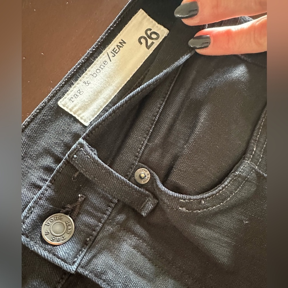 Rag & Bone Women's Black High Rise Jeans - Never Worn